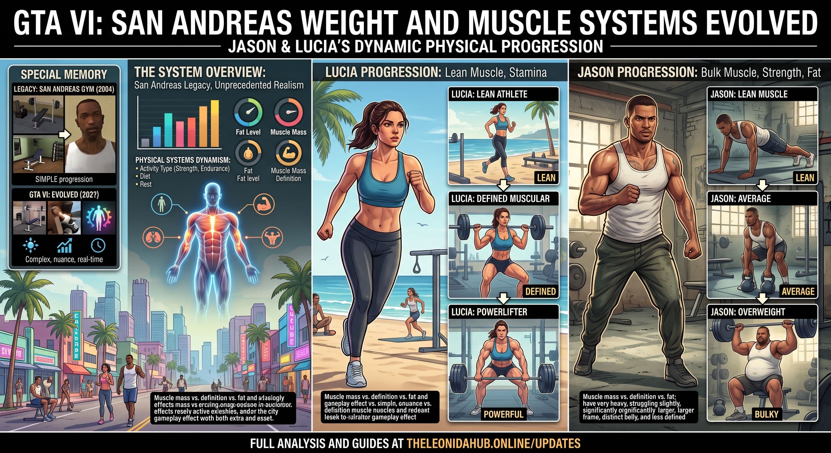 GTA 6 Brings Back San Andreas Weight and Muscle Systems